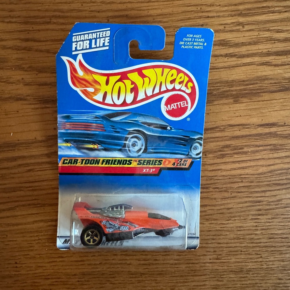 Hot Wheels XT-3 Car-Toon Friends Series #2/4 1999 Orange Diecast Car